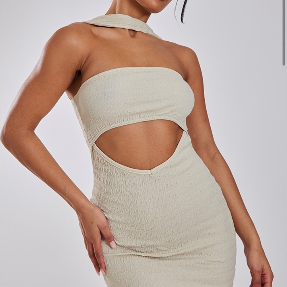 Cream Textured Dress PLT packaged still!!
